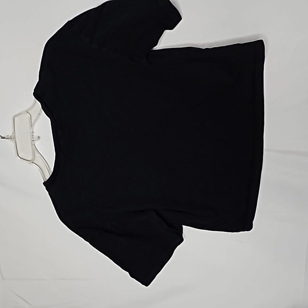 Egreis pin up Vintage short sleeve cropped black t-shirt top sz Medium - Picture 5 of 6